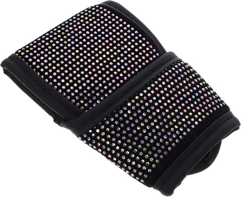 Happyyami Bling Crystal Gear Shift Knob Cover Rhinestone Car Shift Knob Protector Decorative Sparkling Car Gear Stick Cover Universal for Women - Image 1