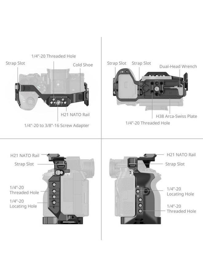 سمول ريج SmallRig HawkLock Quick Release Cage (6024) for Sony a7 V, a7R V & a7 IV - Image 4