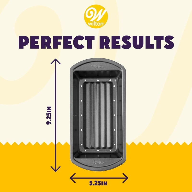 Wilton Perfect Results Premium NonStick Bakeware  Meatloaf Pan Set Reduce the Fat and Kick Up the Flavor 2Piece Set - Image 2