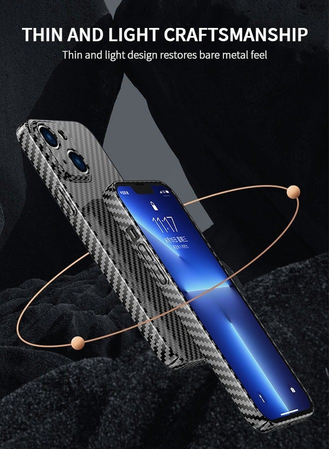 GROIC Compatible with iPhone14 Max Case, Carbon Fiber Slim Phone Shell, MagSafe Accessories, Shock Resistant Support Wireless Charging Cover 6.7 Inch - Image 3