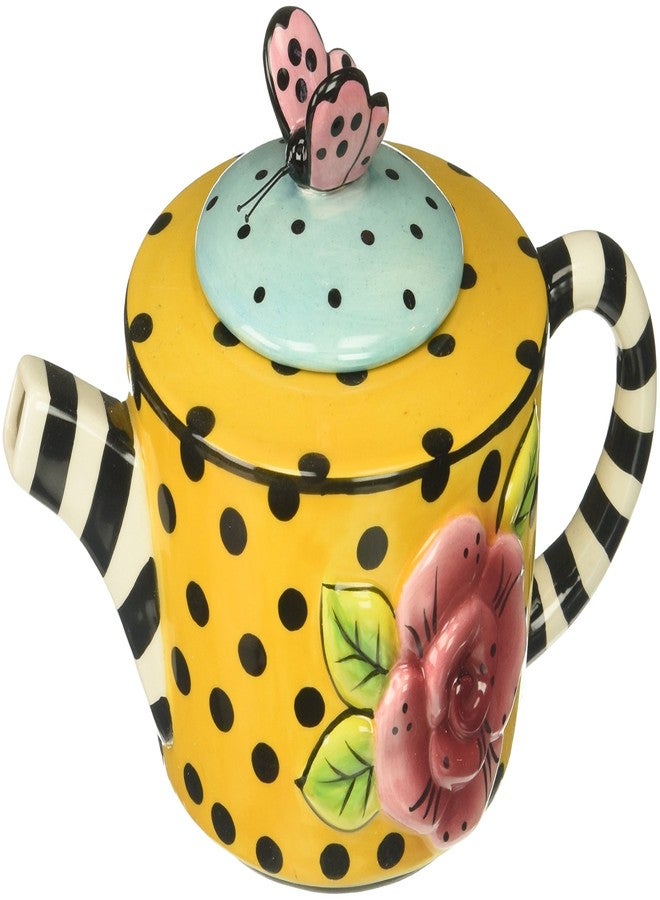 Appletree Design Lady Lux Tea Pot With Butterfly - Image 1