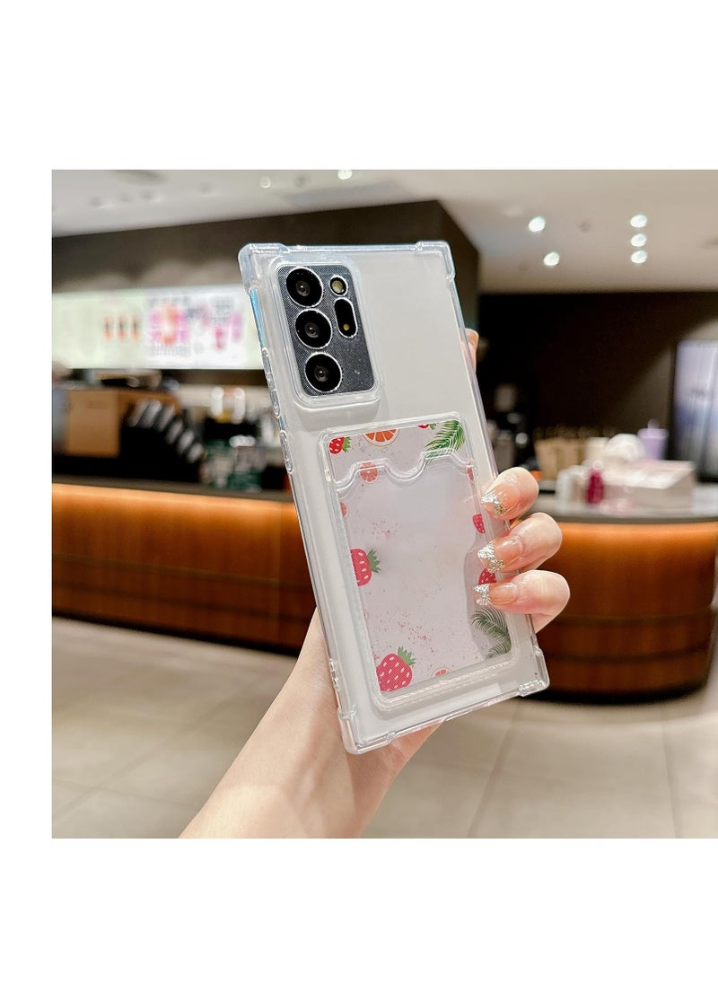 Generic - case,Wallet Phone Case Upgrade Slim Fit Card Slot Transparent Case Protective Soft Shockproof Case with Card Holder for Galaxy S23 Ultra 6.8”(Clear) - Image 1