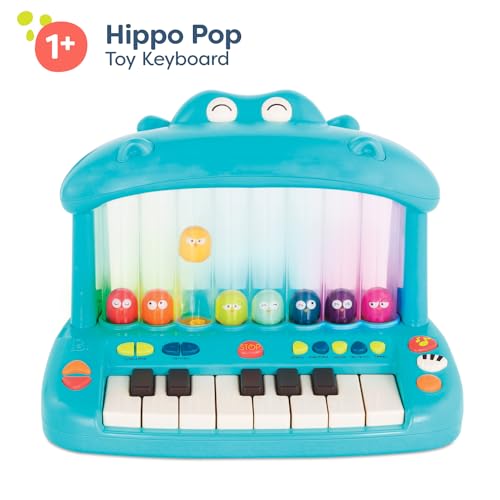 B. toys – Hippo Pop – Musical Toy Keyboard – Play Piano – Songs, Sounds & Lights – Musical Instrument for Toddlers, Kids – 12+ Months - Image 5