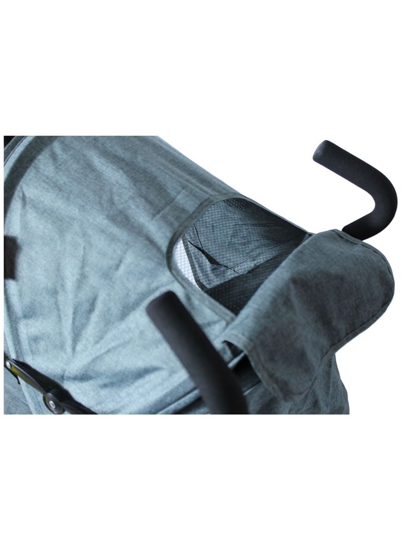 Toy Box - Baby Stroller With Reclining Seatback With Canopy Foldable Compact Stroller Fit For Newborn Babies Till 3 Years Multicolour - Image 1