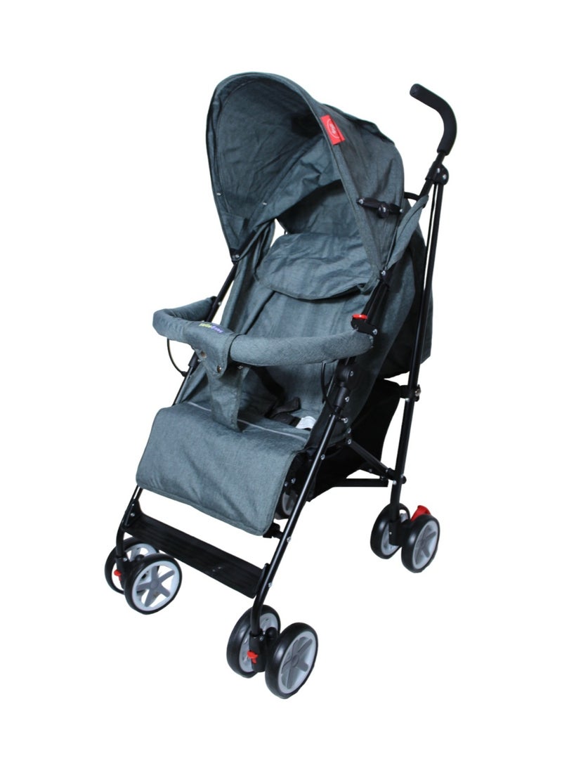 Toy Box - Baby Stroller With Reclining Seatback With Canopy Foldable Compact Stroller Fit For Newborn Babies Till 3 Years Multicolour - Image 1