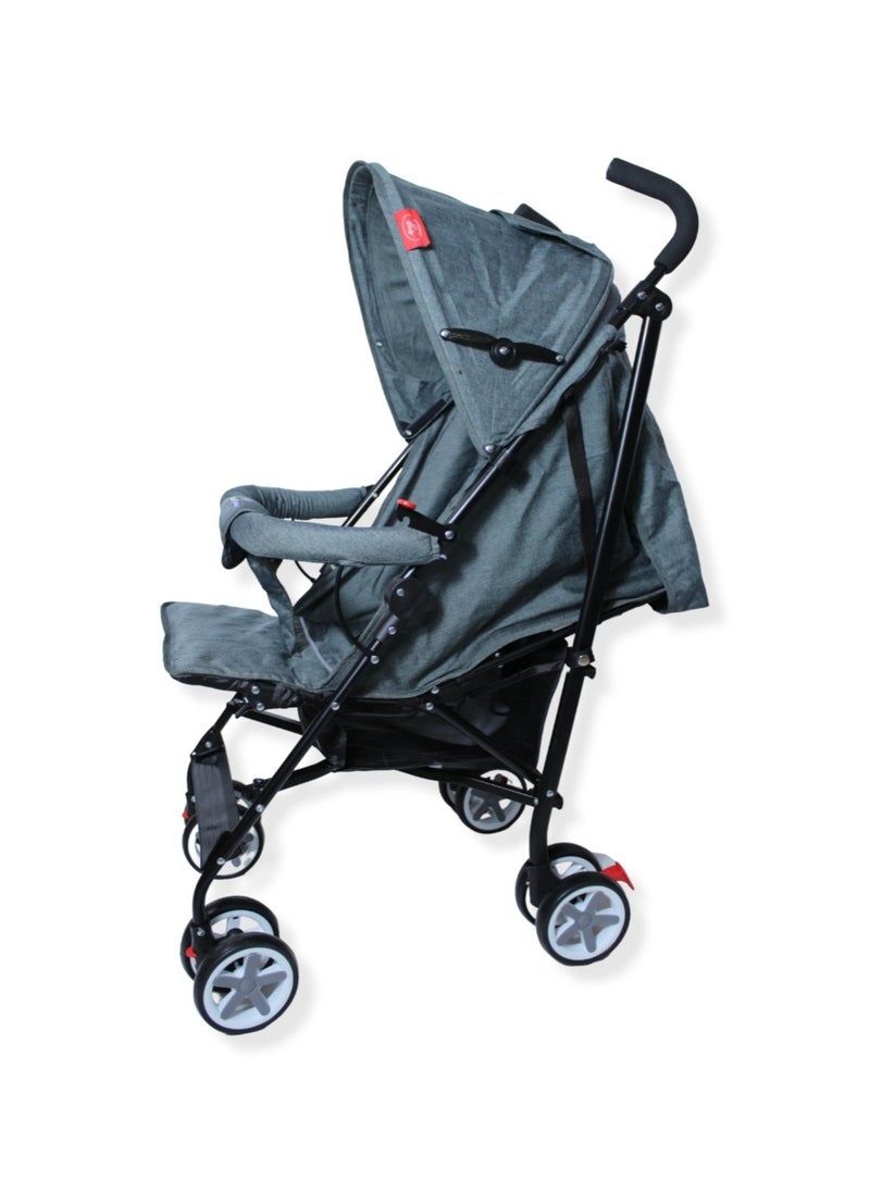 Toy Box - Baby Stroller With Reclining Seatback With Canopy Foldable Compact Stroller Fit For Newborn Babies Till 3 Years Multicolour - Image 1