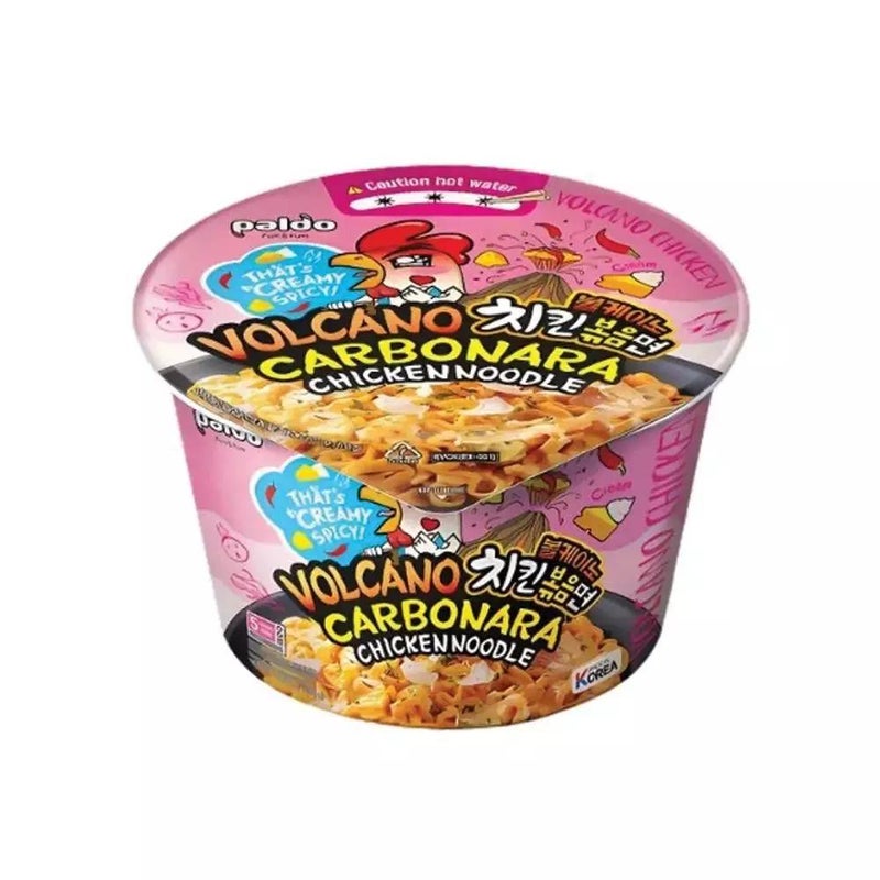 Paldo Volcano Carbonara Chicken Instant Cup Noodles- 105gms