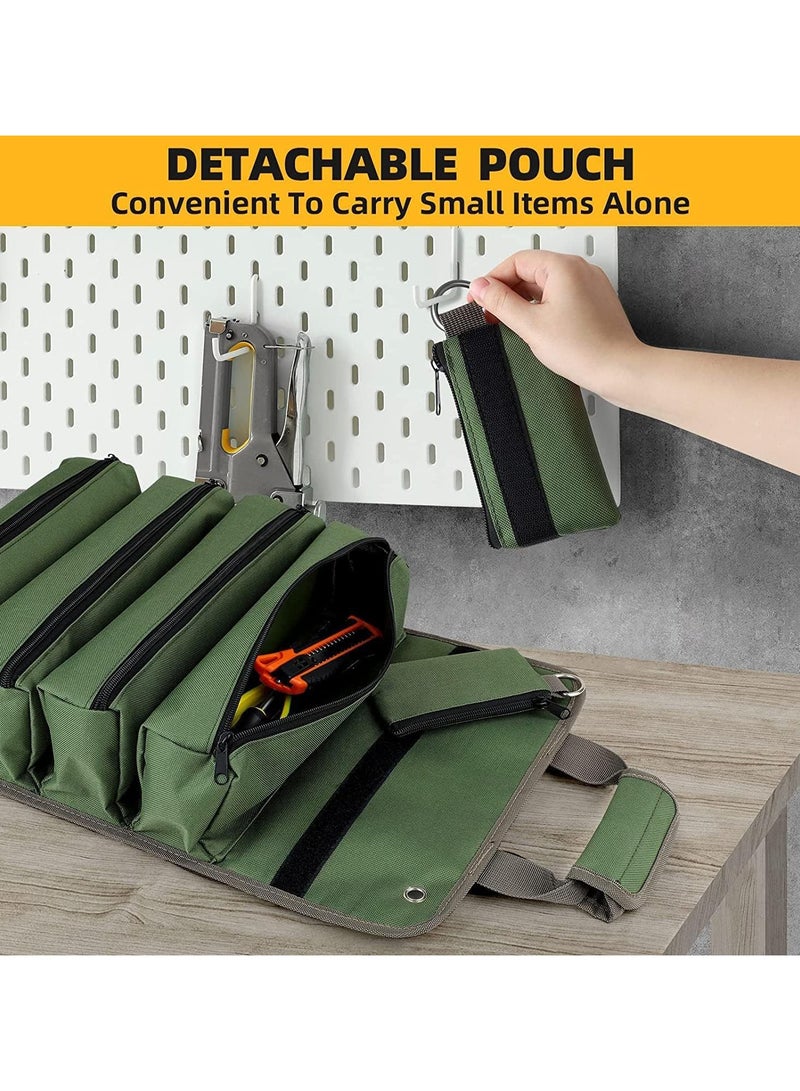 عام حقبة أدوات متعددة الوظائف قابلة لللفّ، مخصصة لتخزين أدوات البستنة والأعمال الكهربائية ونجارة الخشب، تناسب التخزين داخل المركبات. - Image 4