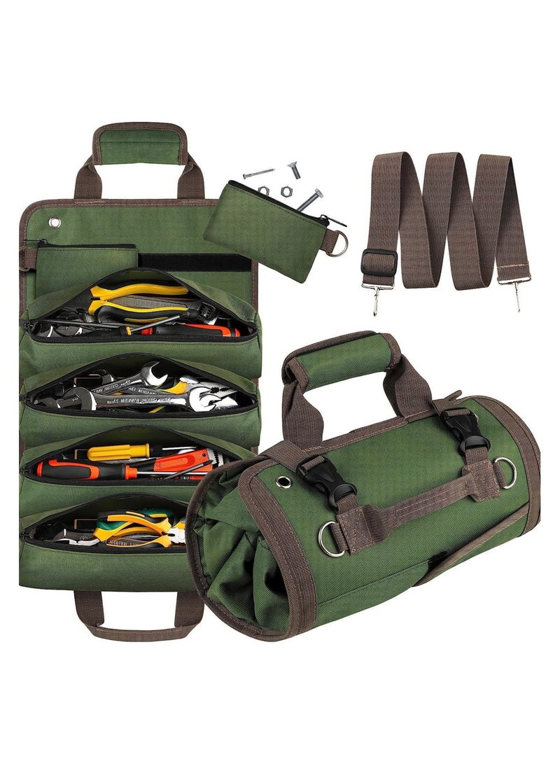 عام حقبة أدوات متعددة الوظائف قابلة لللفّ، مخصصة لتخزين أدوات البستنة والأعمال الكهربائية ونجارة الخشب، تناسب التخزين داخل المركبات. - Image 1