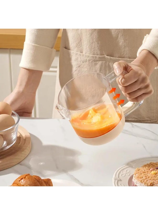 كوب تقليب بيض متعدد الوظائف، أداة خفق يدوية للمطبخ - Image 5