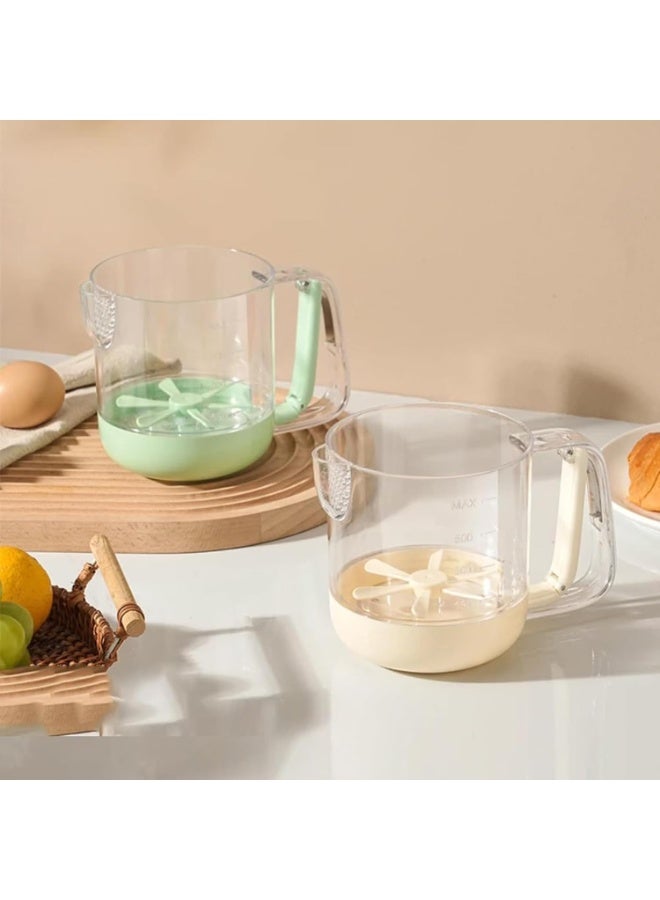 كوب تقليب بيض متعدد الوظائف، أداة خفق يدوية للمطبخ - Image 4
