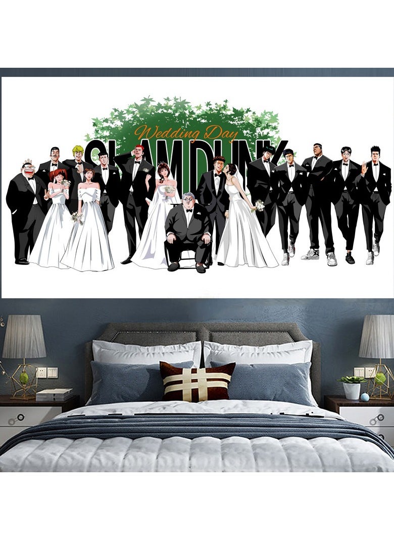 KUYING New Slam Dunk Master Extra Large Room Bed Decoration Wall Cloth 