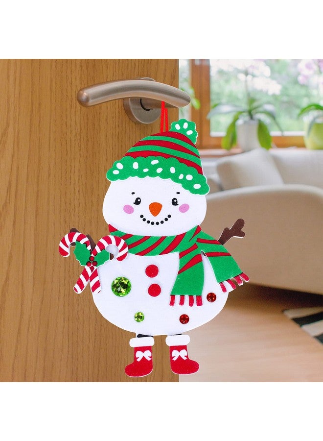 Winlyn 24 Sets Christmas Craft Kits Winter Crafts DIY Christmas Snowman Ornaments Decorations Art Sets Snowman Christmas Foam Stickers Arts and Crafts for Kids Holiday Art Project Classroom Activities - Image 2