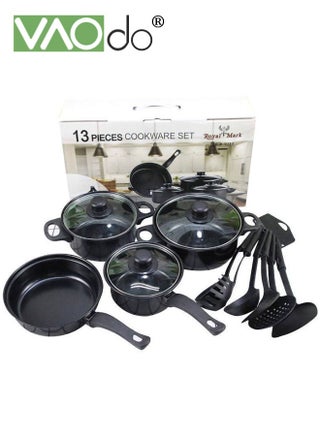 13PCS Cookware Set Non Stick Pan Set Frying Pan Soup Pan with Spatula Set - pzsku/Z6B7B5AC31B9E93BAAFA1Z/45/_/1739791021/9e1ea882-fd2a-4af5-ad60-000486dc1325