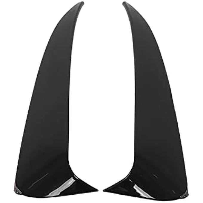 Phefop 2PCS Rear Bumper Vent Spoilers, Rear Bumper Air Vent Covers Lower Side Air Vent Covers with Canard Ventilation for W205 2015+ Model Car Enthusiasts Tuning Lovers - Image 1