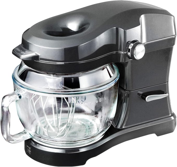 ELITE OVATION 49090 EXCLUSIVE POURIN TOP 5QT TILTHEAD KITCHEN STAND MIXER METALLIC SILVER