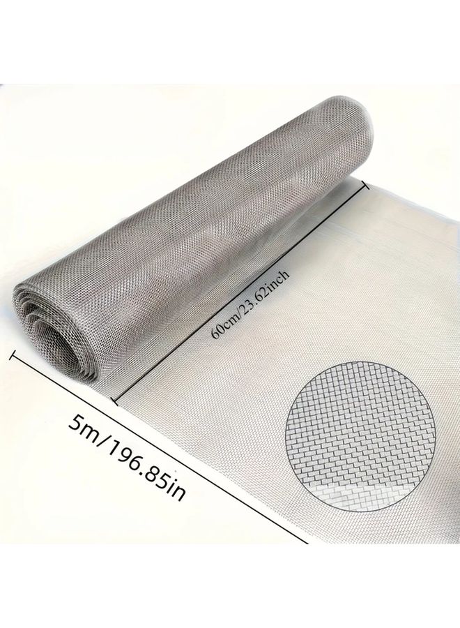 304 Stainless Steel Wire Mesh 60x1000cm Fine Sieve Garden Pest Control Screen - Image 3