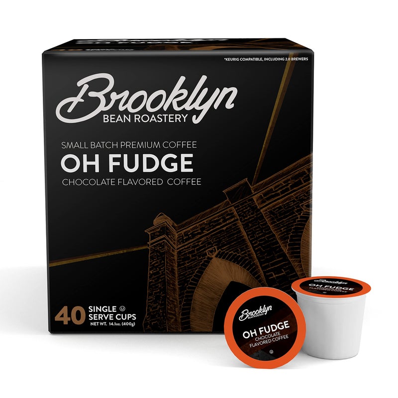 Brooklyn Beans Oh Fudge Gourmet Coffee Pods  Compatible with Keurig K Cup Brewers Including 20 Machines 40 Count Rich Chocolate Flavored - Image 3