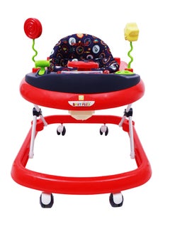 BABY PLUS Interactive Foldable Baby Walker | Adjustable Height Toddler Walker with Musical Toy Bar for Kids' Fun and Development  - Image 1
