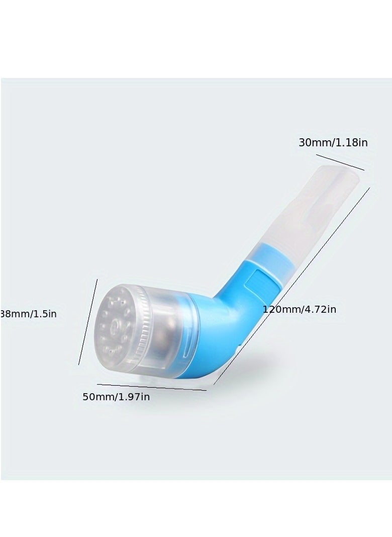 XiuWoo Respiratory muscle training, Breathing Exercise Device for Lungs, with 2 Balls, Suit for Lung Rehabilitation Clients and Lung Exerciser, blue  - Image 2