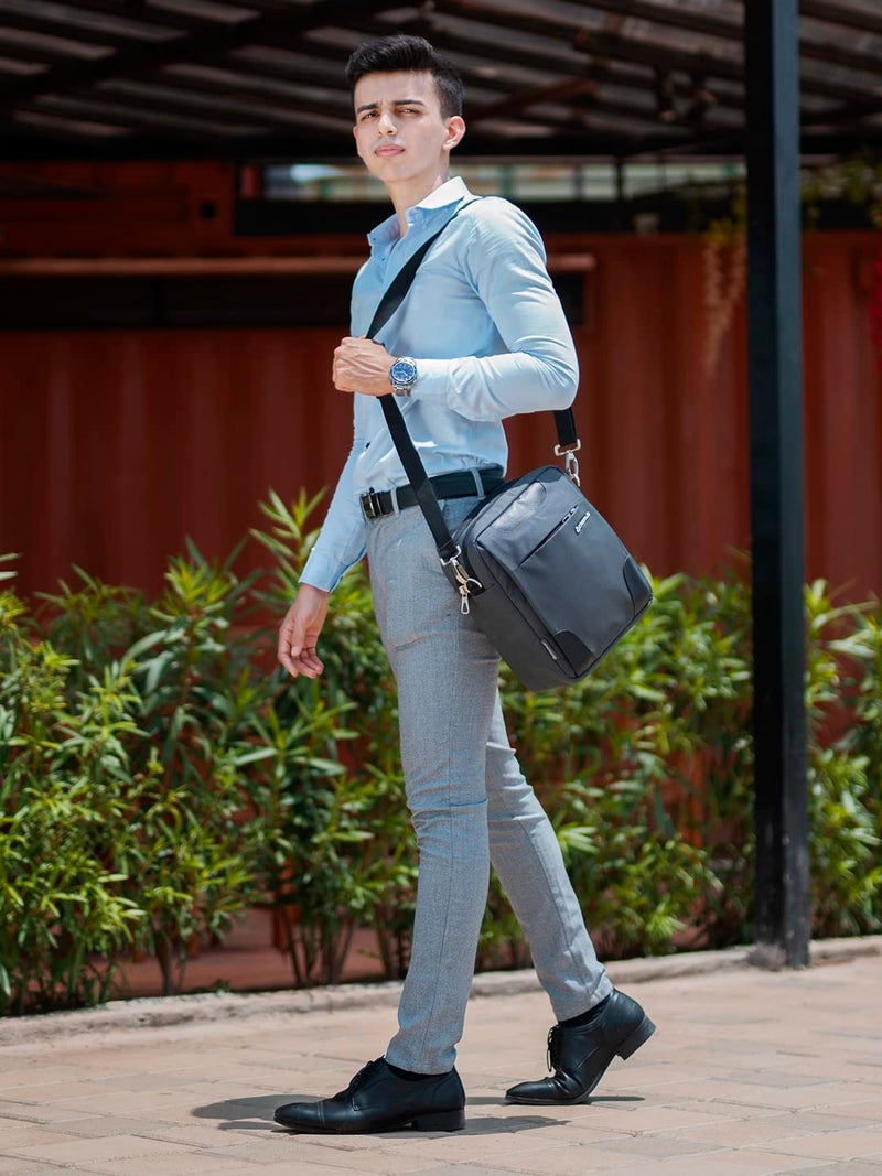 COSMUS Traviti Travel Sling Bag Shoulder Messenger Bag for Men Grey - Image 2