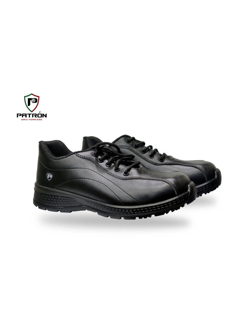 Patron JOGGER | S998 PATRON Men Women Leather Safety Shoe Metal Free Composite Toe Cap Mesh Breathable Lightweight Comfortable Puncture Proof Industrial Factory work Protective |  JOGGER S998 (0.950 Kgs.)  - Image 1