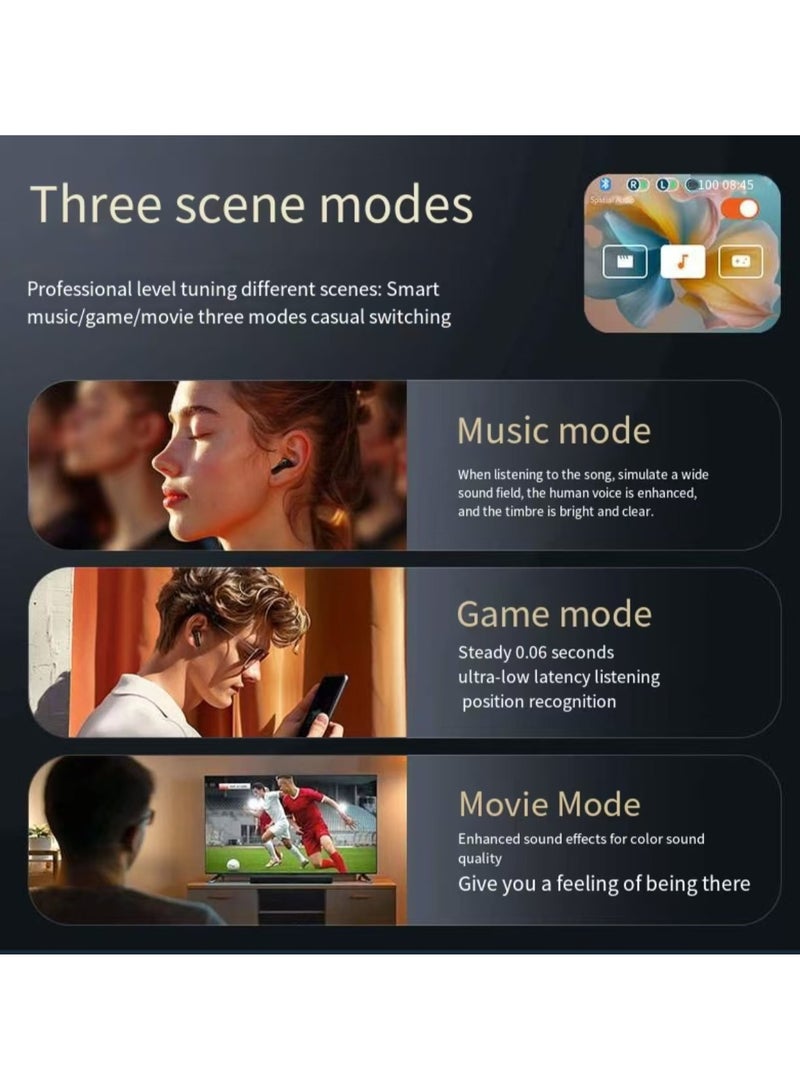 Full color touch screen Bluetooth earphones ANS+ENC dual noise reduction in ear earphones - Image 4