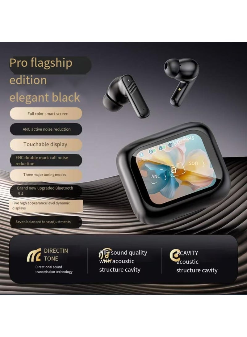 Full color touch screen Bluetooth earphones ANS+ENC dual noise reduction in ear earphones - Image 2