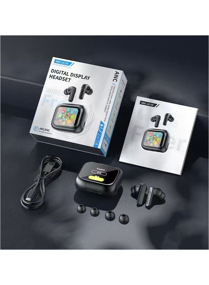 Full color touch screen Bluetooth earphones ANS+ENC dual noise reduction in ear earphones - Image 1