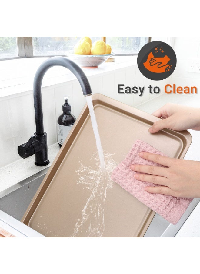 دوغي صينية خبز فرن الكيك ، للطبخ في المطبخ ، خبز ورقة ملفات تعريف الارتباط للسلع المنزلية أطباق الخبز ، صواني خبز غير لاصقة من الفولاذ الكربوني ، مجموعات أساسيات مستلزمات الخبز - Image 4