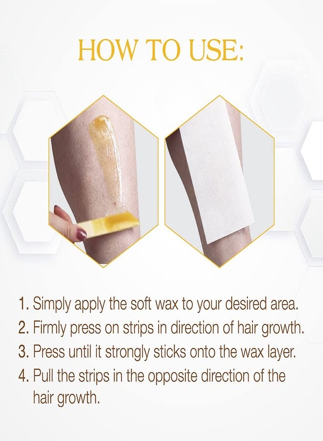GiGi Wax Strips Non Woven for Hair Removal - Large Cloth Waxing for Arms, Legs, Chest, and Bikini Line, 100 Strips - Image 5