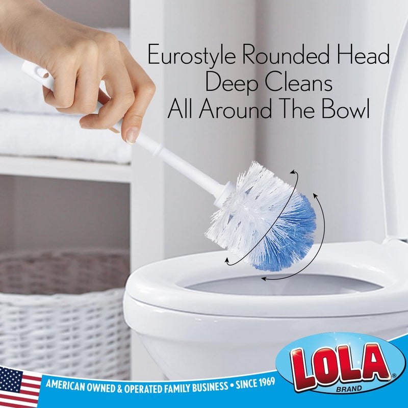 Lola Products Classic  Toilet Brush  Durable Fiber Stiff Bristles  Bathroom Toilet Bowl Cleaner  Compact Size  Non-Scratch  Long-Lasting - 1 Pack - Image 2