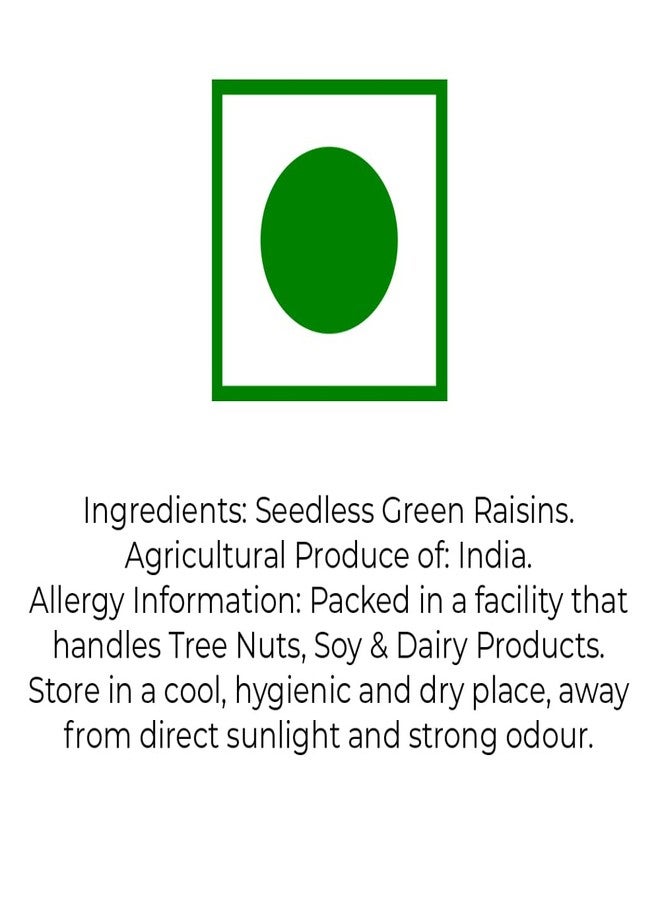 Lagom Gourmet Seedless Green Raisins 1 kg | Premium Kishmish | All Natural, No Added Sugar, No Preservatives | Soft, Juicy & Sweet Raisins Dry Fruit | Vegan, Gluten Free, Non-GMO - Image 5