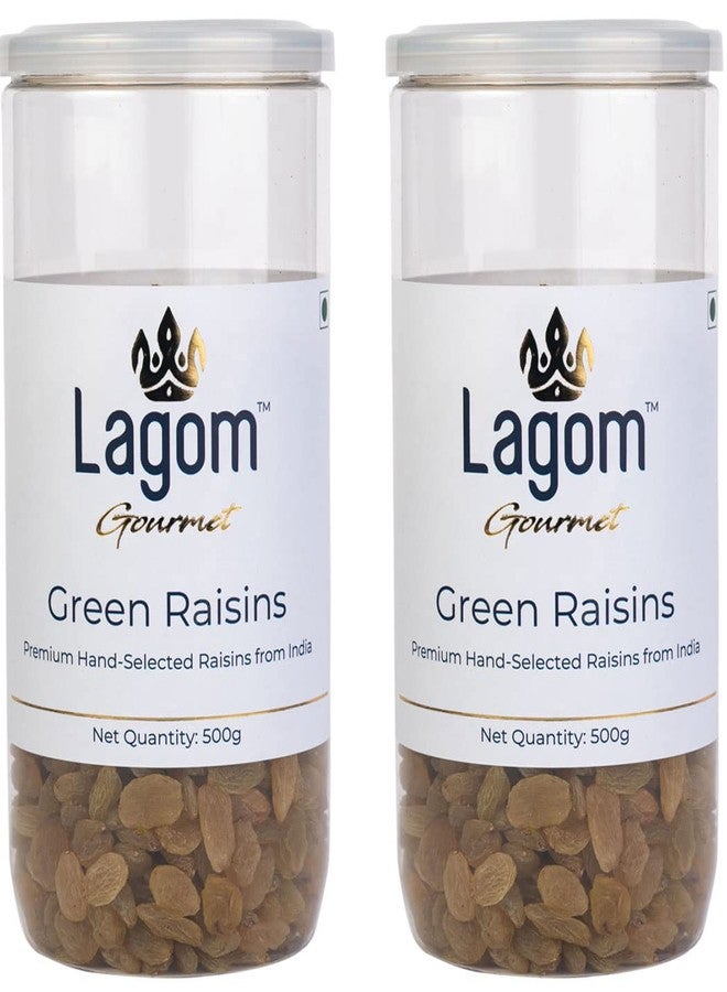 Lagom Gourmet Seedless Green Raisins 1 kg | Premium Kishmish | All Natural, No Added Sugar, No Preservatives | Soft, Juicy & Sweet Raisins Dry Fruit | Vegan, Gluten Free, Non-GMO - Image 1