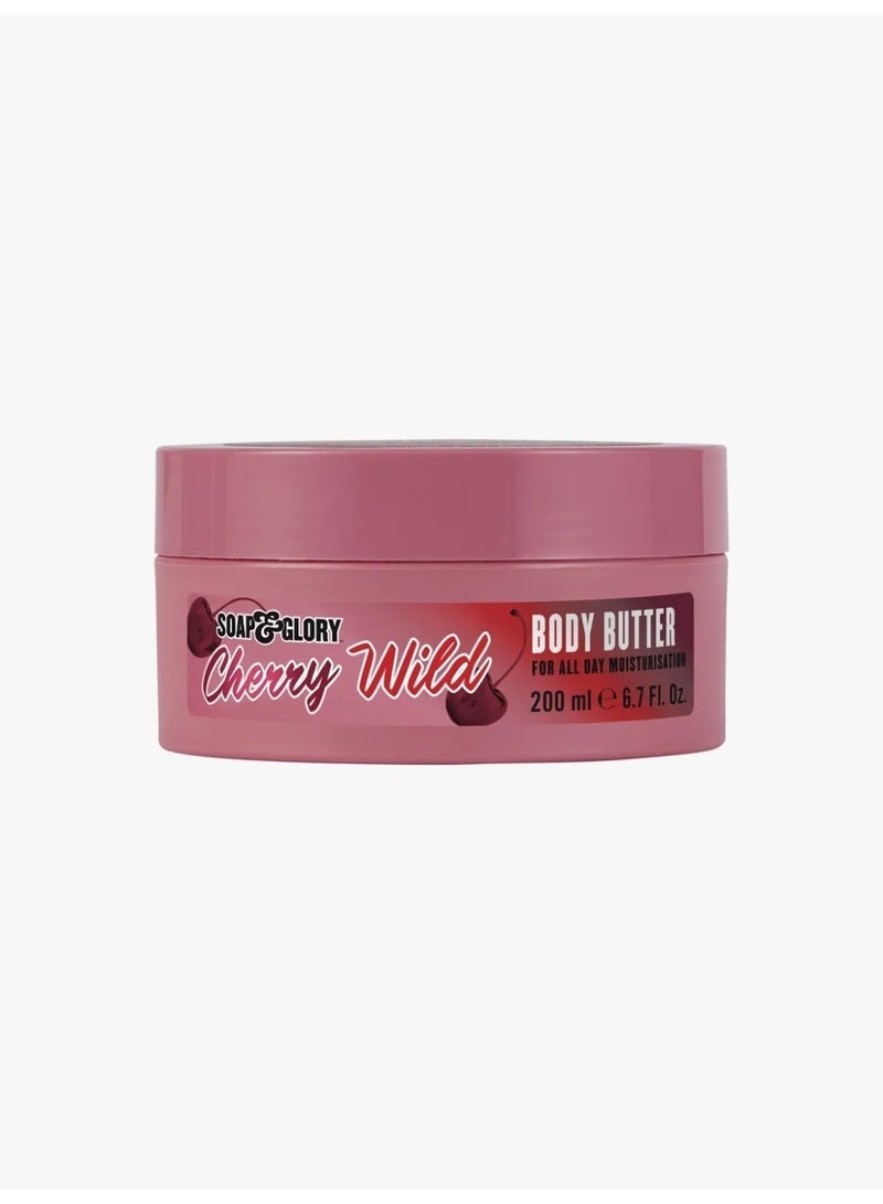 Boots Soap & Glory Cherry Wild Limited Edition Body Butter 200ml - Image 1