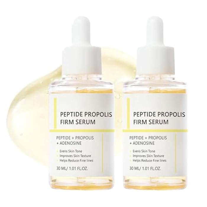 MrCuvaryas 2PCS Peptide Propolis Serum, Hydration & Wrinkle Renewal Face Serum for Women Anti Aging, Hydrating & Anti Wrinkle for Face, Boosts Skin Elasticity, For All Skin Types - Image 1
