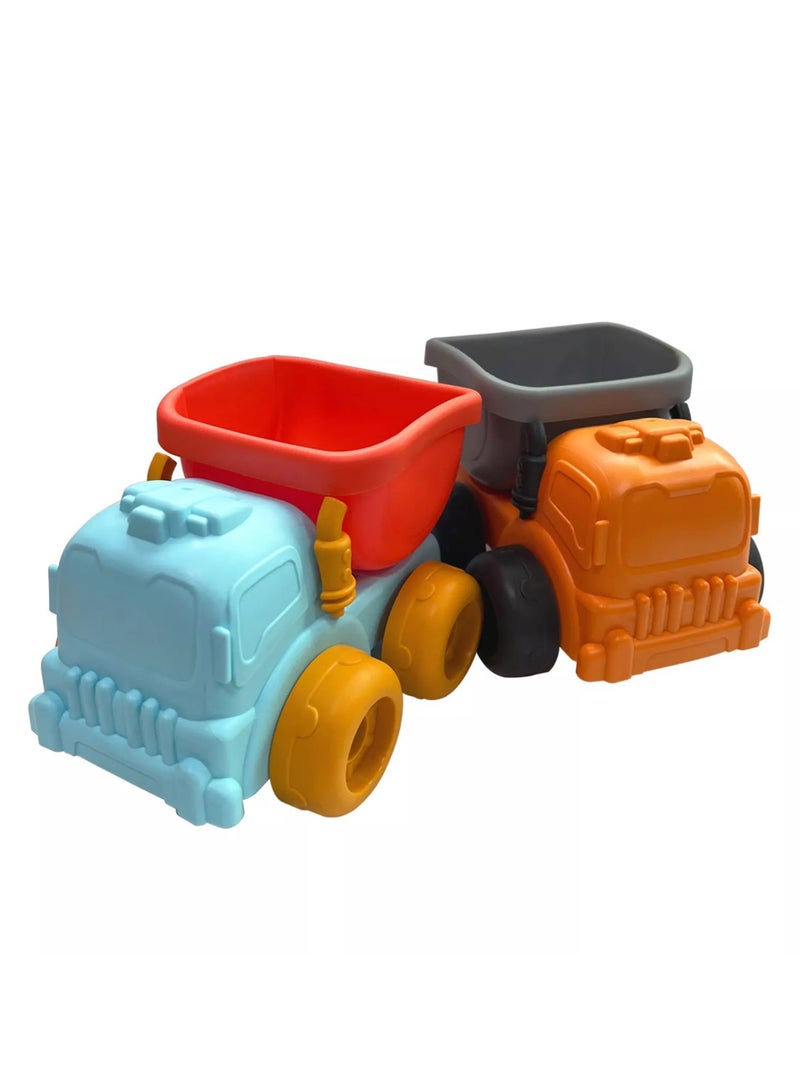 FUN MOMENT Kids Beach Sand Play Set with Truck and Sand Molds - 8 Pieces - Image 4