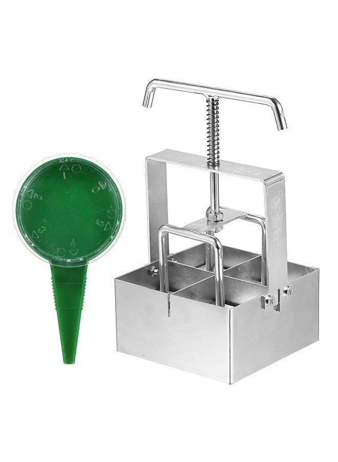 Handheld Bodenblock-Maker Aus Stahl – 20er Blocker Für Sämlinge & Gartenarbeit, Einfach Zu Bedienen