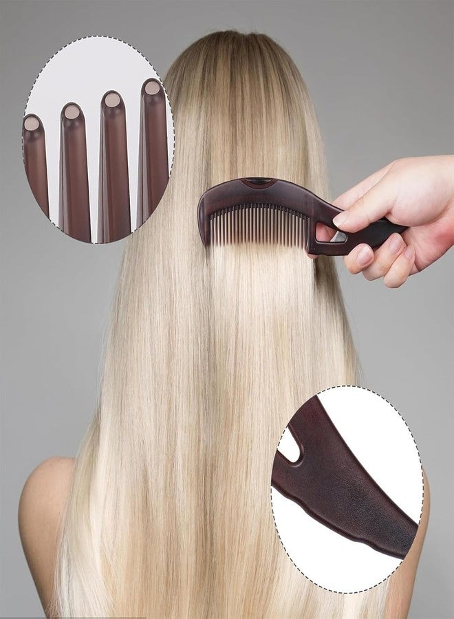 Aldea Dandruff Comb, Energy Massage Scalp Brush for Dandruff Removal, Lice Remover and Hair Styling, Plastic Hair Comb, Brown, Unisex01 - Image 3