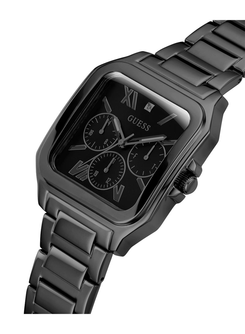 GUESS Mens Black Multi-function Black Dial Watch - GW0631G2 - Image 2