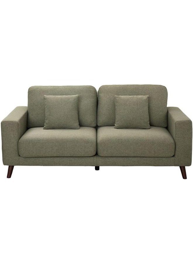 Comfynest Comfynest Caspian 3-Seater Fabric Sofa With 2-Year Warranty 196X92X90Cm Light Green - Image 2
