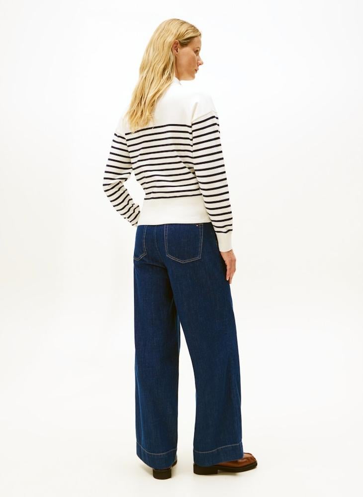 TOMMY HILFIGER Striped High Neck Sweater - Image 2