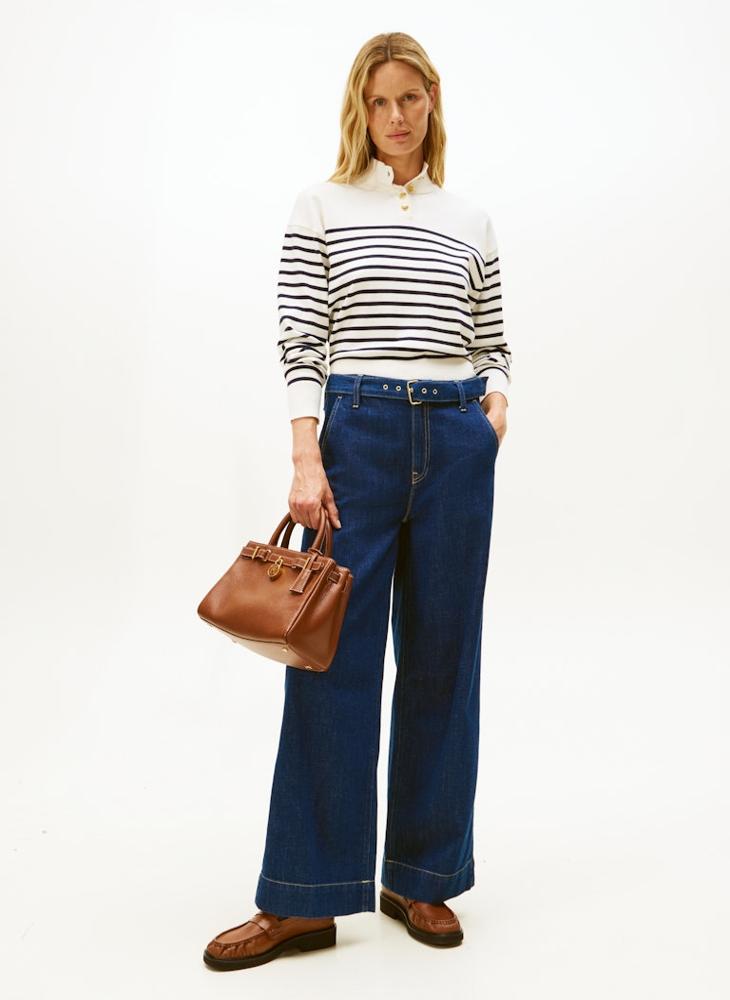 TOMMY HILFIGER Striped High Neck Sweater - Image 4