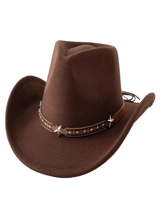 Jastore Toddler Baby Cowboy Hat Infant Baby Boys Girl Cowgirl Hats Kids Western Cowboy Hat (US, Age, 18 Months, 4 Years, Coffee) - Image 1