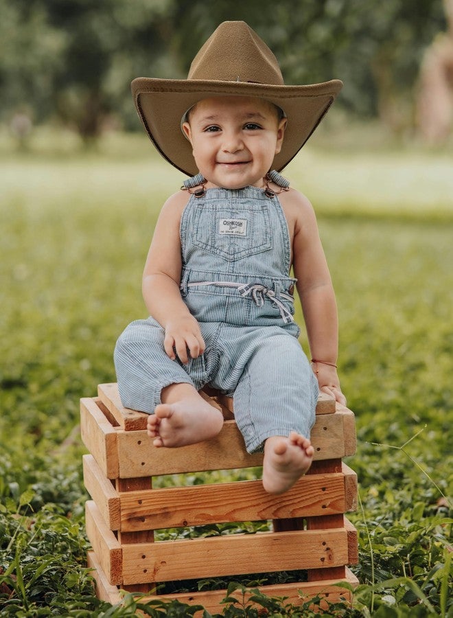 Jastore Toddler Baby Cowboy Hat Infant Baby Boys Girl Cowgirl Hats Kids Western Cowboy Hat (US, Age, 18 Months, 4 Years, Coffee) - Image 4