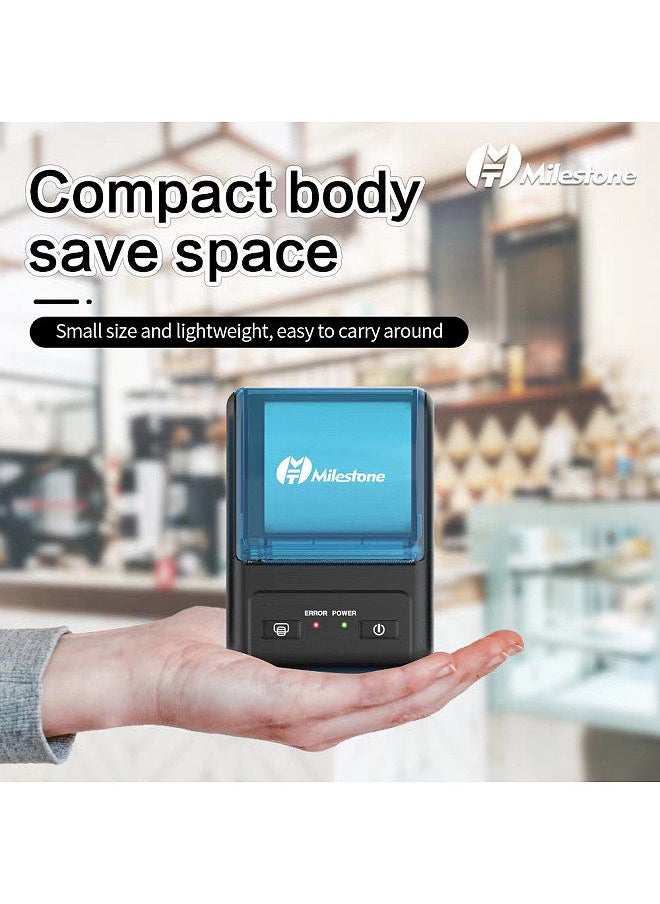Milestone MHT-P11 58mm Portable Thermal Receipt Printer Support BT/USB Connection for Supermarket Restaurant Store Warehouse  - Image 3