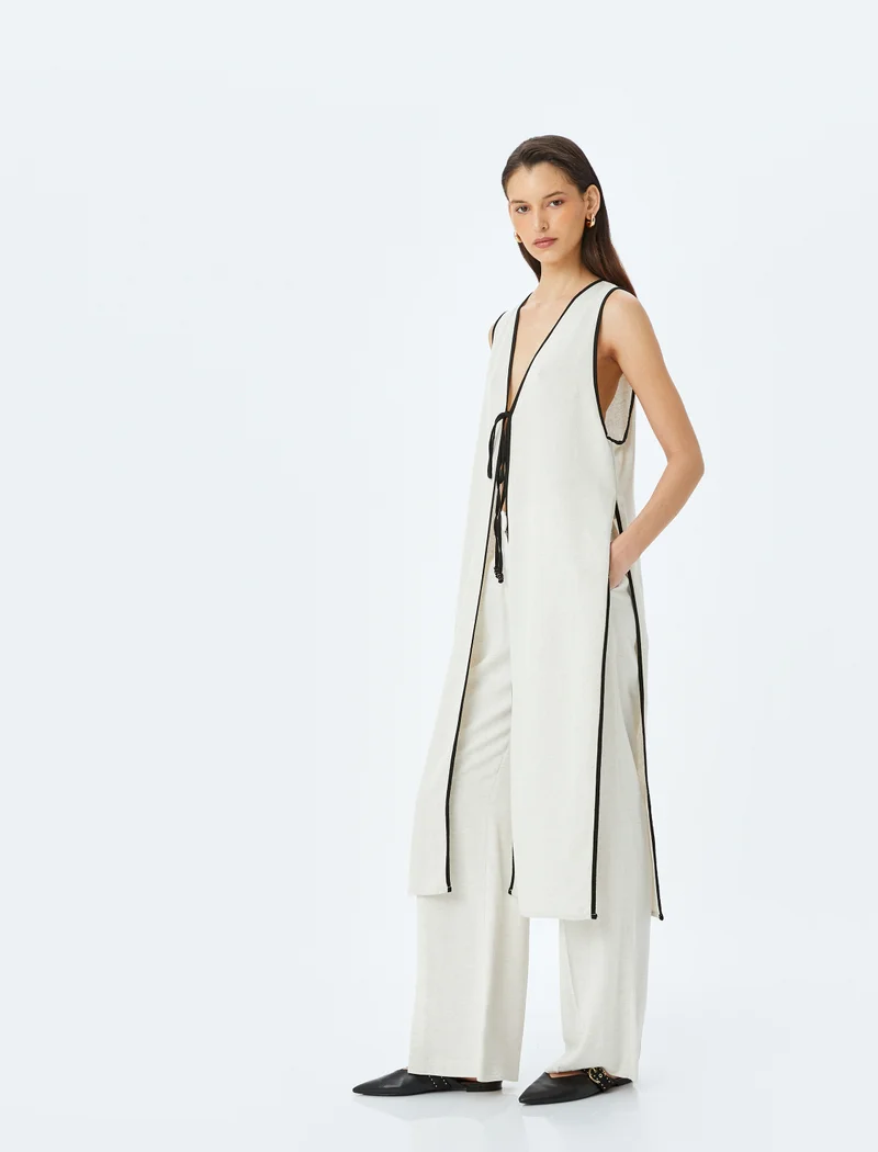 KOTON Long Sleeveless Vest
