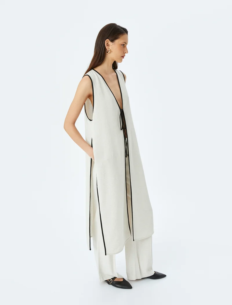 KOTON Long Sleeveless Vest