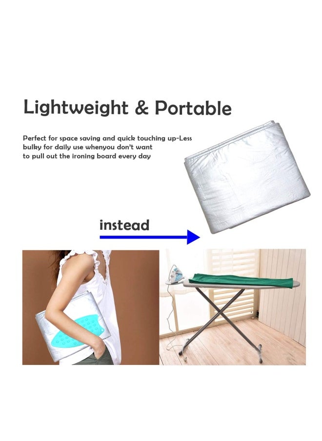 YQMAJIM - Ironing Mat Extra Large Thickened 47.25 X 21.55 Inch Ironing Blanket Portable Ironing Pad Double-Side Using Heat Resistant Pad Table Top Countertop Perfect Replacement For Ironing Board - Image 1