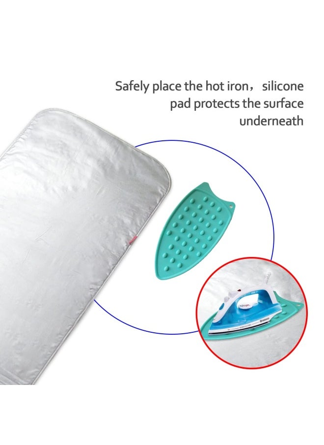 YQMAJIM - Ironing Mat Extra Large Thickened 47.25 X 21.55 Inch Ironing Blanket Portable Ironing Pad Double-Side Using Heat Resistant Pad Table Top Countertop Perfect Replacement For Ironing Board - Image 1
